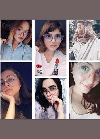 Прозорі іміджеві окуляри антиблікові унісекс окуляри нулівки в прозорій оправі LIGHT (315889445)