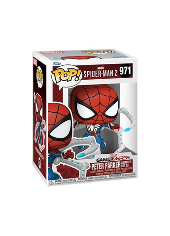 Фігурка Pop! Spider-Man 2 Peter Parker Advanced Suit 2.0 Фанко поп! Людина павук 2 Покращений костюм Пітера Паркера 2.0 Funko (341827645)