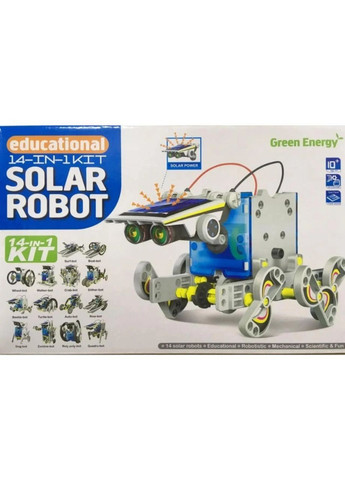 Конструктор робот на солнечных батареях Solar Robot 14 в 1 (291885683)
