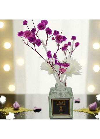 Аромадифузор Лимон парфум для дому з ротанговою кулькою та квіткою натуральний аромат Прозорий 160_1_0_3C No Brand (369489542)