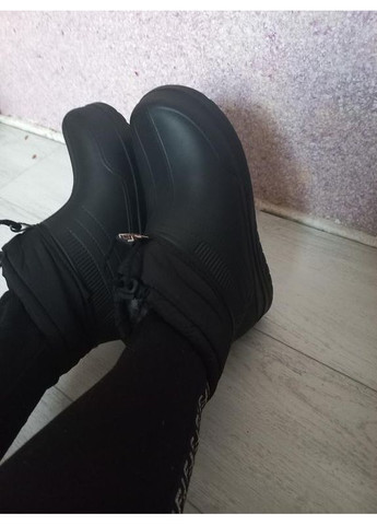 Черные сапоги водонепроницаемые теплые Gipanis