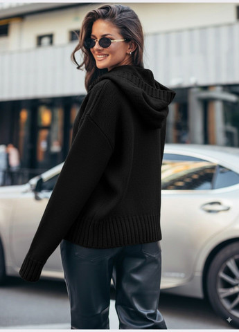 Черный демисезонный кардиган Dressa