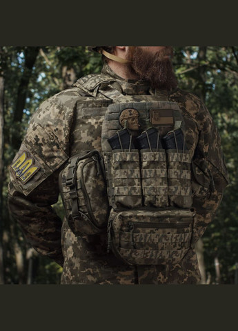 Сумка-напашник стандартная 2-го класса защиты. Материал Cordura 1000. Пиксель (мм-14) Ukrarmor (334830954)