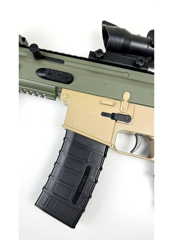 Детский автомат на орбизах Scar гелевой игрушечный бластер пистолет с орбизами гидрогелевой пейнтбольный набор оружие для детей No Brand (366664840)