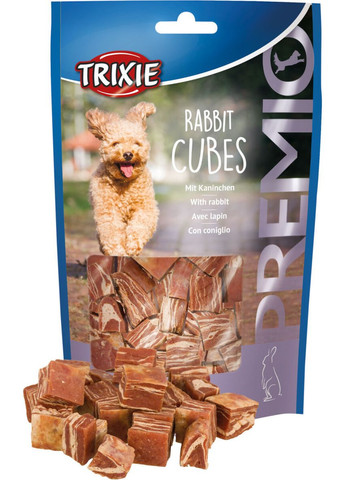 Лакомство Premio Rabbit Cubes для собак кусочки с кроликом 100 г Trixie (298471995)