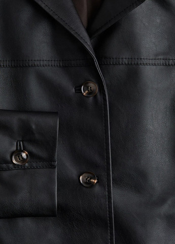 Чорна демісезонна куртка H&M