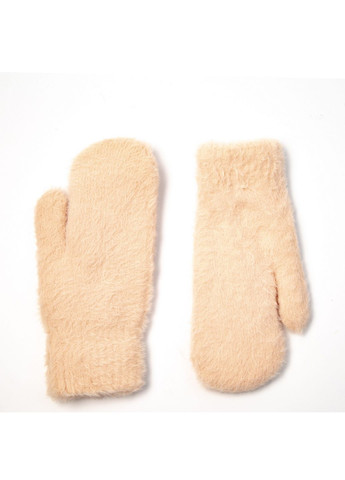 Варежки женские искусственный мех ангора бежевые ЛИАНА LuckyLOOK 986-566 (322792997)