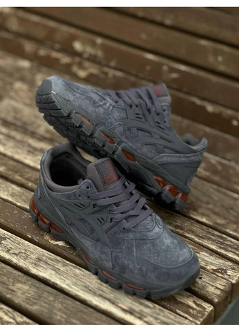 Сірі Осінні кросівки чоловічі asics gel kayano trainer 21 navy suede grey red асікс гель каяно No Brand