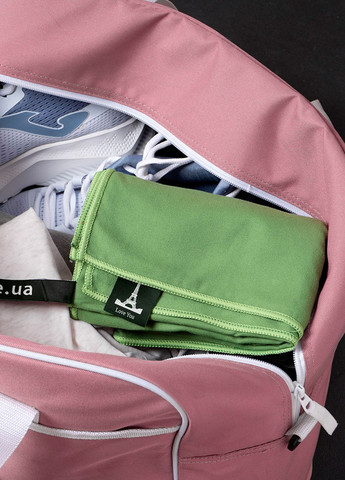 Дорожній спортивний рушник 80х180 з мікрофібри з чохлом Зелений Love You однотонний зелений