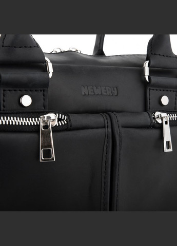 Чорна шкіряна сумка для документів чоловіча N6516KA Newery (303830684)