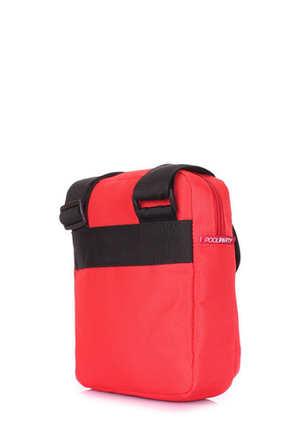 Мужская текстильная сумка с ремнем на плечо Extreme красная PoolParty (372657738)