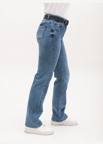 Джинси жіночі прямі сині зі стрейчем Пряма Adorati - (328000569)