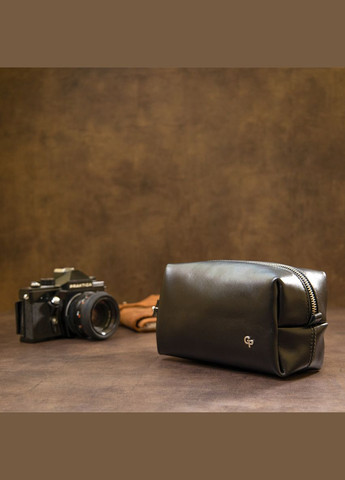 Кожаная мужская косметичка 11415 Черный Grande Pelle (331907129)