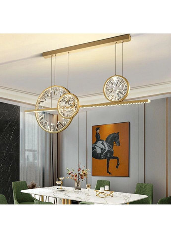 Люстра светодиодная подвесная LED светильник для квартиры на потолок лэд 26604 Бронза 40-135х6х120 см. Sunnysky (335975401)