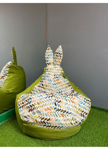 Кресло - мешок груша Зайка, M - 100х75 Bertin DT4+Квинс 10782 SkyPuff (361257270)