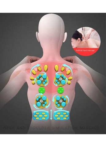 Массажная роликовая подушка Junsu 96Z массажер для спины для шеи и тела на кресло. BenBo (361220314)