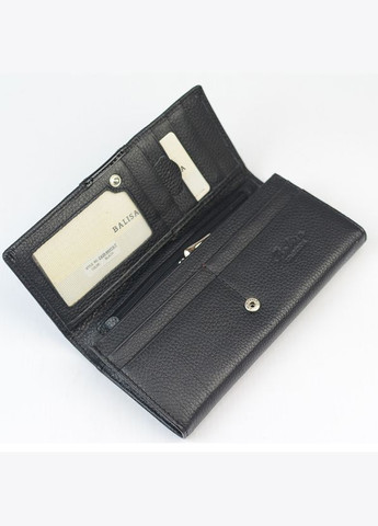 Чорний жіночий шкіряний класичний гаманець на кнопці Balisa (305821979)