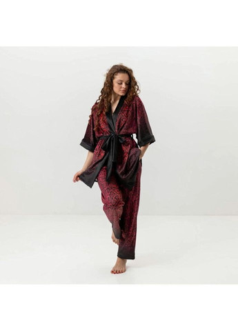 Комбінована всесезон комплект жіночий з плюшевого велюру штани та халат червона змія 3428_m 15996 m FlexDress