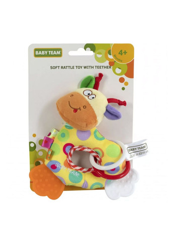 Іграшка-брязкальце з текстилю колір різнокольоровий ЦБ-00261778 Baby Team (365588743)