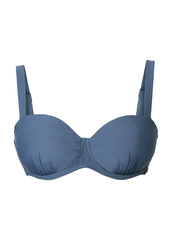 Верхня частина купальника з ущільненими чашками для жінки 325852 синій Esmara с открытой спиной, с открытыми плечами (264020878)