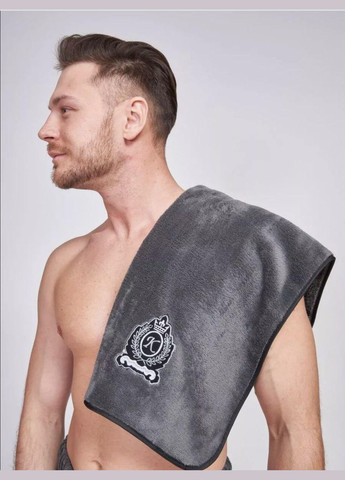 Набор для бани мужской 85х150 Графит П4К-ново-м-сауна No Brand графитовый