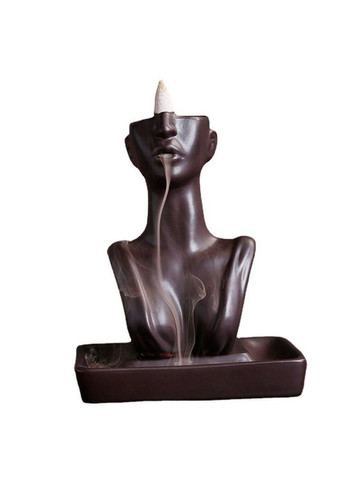 Подставка для аромата JC2022073000003 Девушка Brown для ароматических палочек и конусов 5 шт. Lesko (370368889)