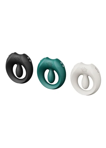 Ерекційне смарт-віброкільце Apis Turquoise Green, до 4 годин роботи, зарядний кейс Zalo (369953013)