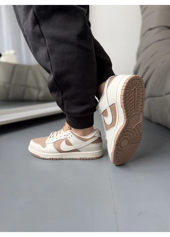 КРОССОВКИ ЖЕНСКИЕ NIKE DUNK LOW NEXT NATURE WHITE BROWN НАЙК ДАНК БЕЛЫЕ No Brand белые демисезоны (391928399)
