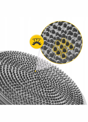 Балансировочная подушка-диск MED+ 33 см сенсомоторная, массажная Grey () 4FIZJO P-5907739313812 (345714715)