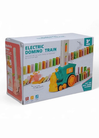 Интерактивная игрушка "Домино-поезд", свет, звук (бирюзовый) MIC (292707043)