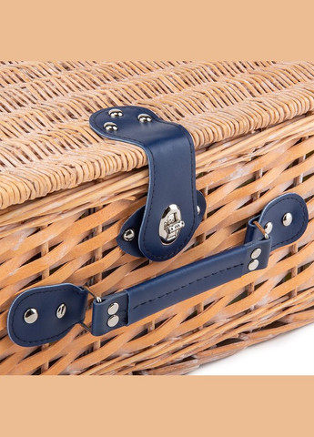 Корзина для пикника Уикенд на 4 персоны из лозы 40х28х20 см 10503-026 Lefard (346530496)