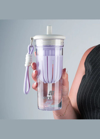 Стакан для воды 650 мл бело-лиловый K25-1219-2 Kite (350229989)