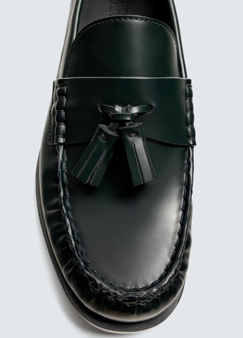 Зеленые повседневные лоферы Zara