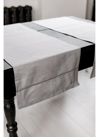 Ранер на стол RINO серый 40х140 см декор для гостиной столовой дорожка для стола ProDobro (369365488)