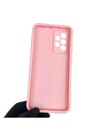 Чехол силиконовый Soft Touch с 3D принтом для Galaxy A52 5G (SM-A526) розовый (Полная защита камеры) Samsung (371652841)