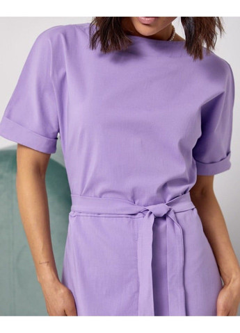 Фиолетовое деловое платья 14499 сиреневый ISSA PLUS