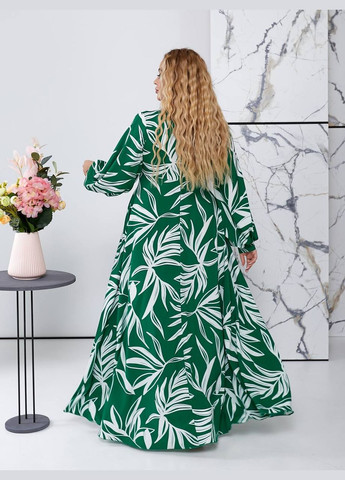 Зеленое женское платье свободного кроя цвет зеленый р.50/52 452265 New Trend
