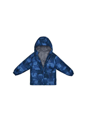 Темно-синя зимня куртка classy 17710030 темно-синій з принтом 92 (4741468942537) Huppa