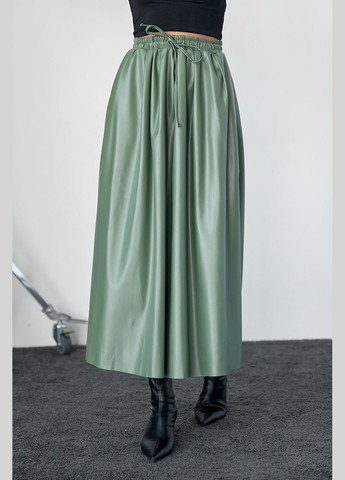 Оливковая (хаки) кэжуал однотонная юбка Lurex