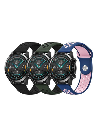 Ремінець Универс 20mm для Black/White Universal Samsung/Amazfit/Huawei (340913501)