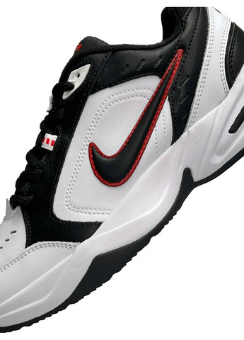 Чорно-білі Осінні кросівки чоловічі nike No Brand Air Monarch White Black Red