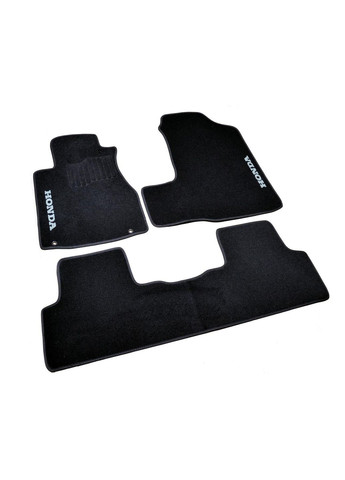 Ворсові килимки в салон для Honda (2006-2011)/Хонда СРВ /Чорні Beltex CR-V (360615148)