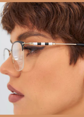 Жіночі окуляри для зору, для читання +3.75 напівоправа металл Ralph (337171406)