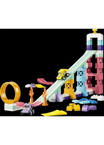 Конструктор ® DUPLO® Город 3 в 1 Веселые горки и трамплины с автомобилями, 111 деталей (10478) Lego (394553575)