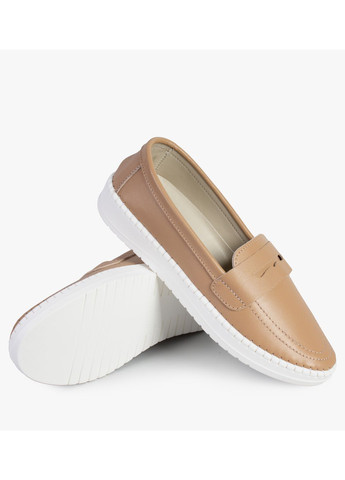 ModaMilano Туфли лоферы женские бренда 8200686_(1) бежевый з натуральная кожа, украина — демисезон (329358958)