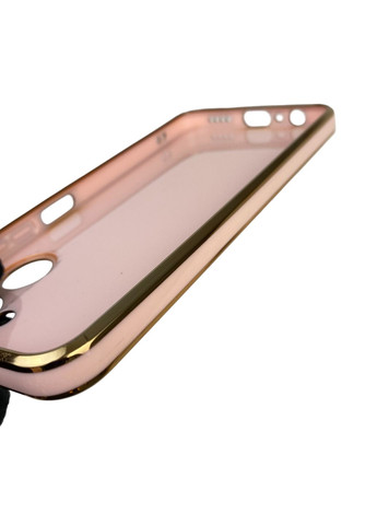 Чохол для C33 з кільцем-підставкою із золотою окантовкою на реалмі с33 пудровий gs1 Realme (366230779)