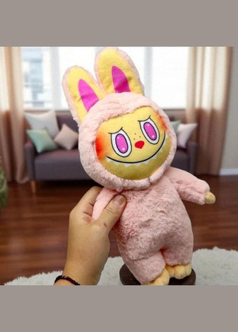 Іграшка м'яка "Лабубу" 33 см (СВІТЛО-РОЖЕВА) Копиця (372822615)