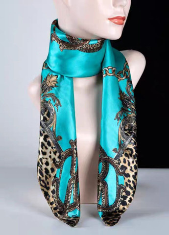 Шовкова хустка з леопардовим принтом Mosi (367723831)