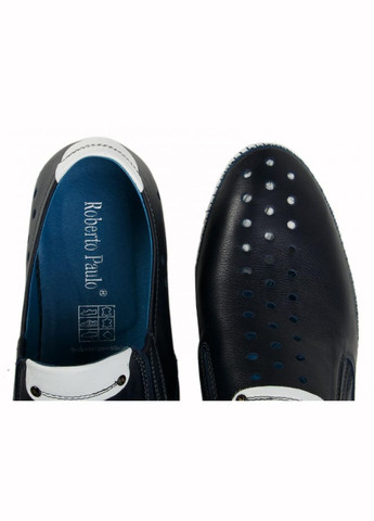 Темно-синие мокасины 7162514 45 цвет тёмно-синий Roberto Paulo