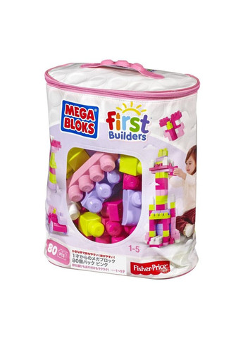 Конструктор (DCH62) Mega Bloks рожевий у мішку 80 деталей (366490938)